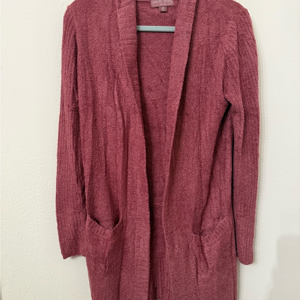 Barefoot Dreams Rose Open Front Cardigan